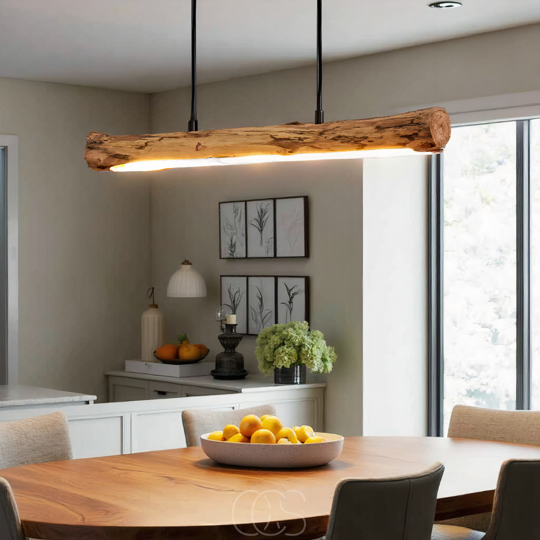 Nievk - Dimmable wooden pendant lamp