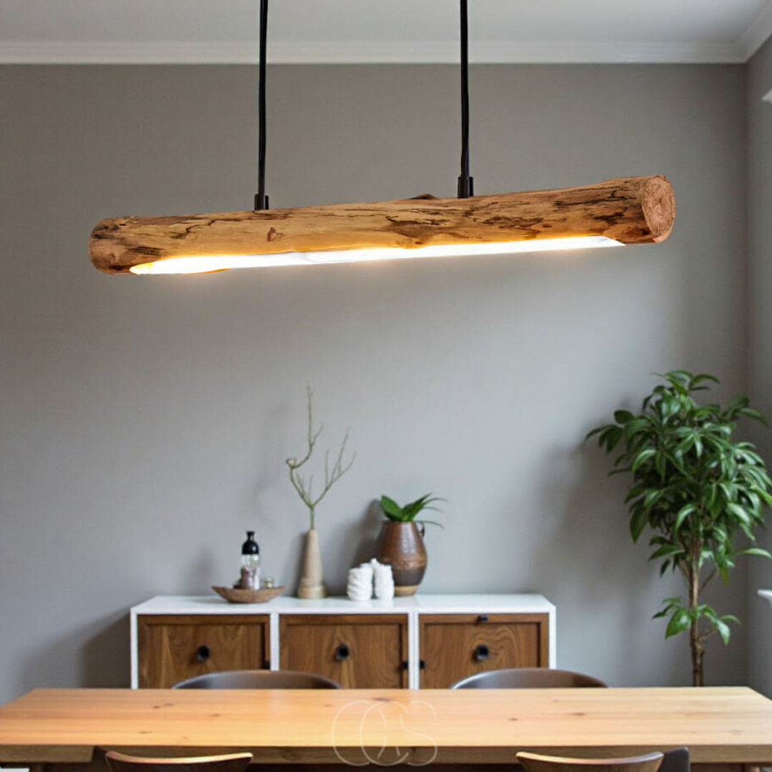 Nievk - Dimmable wooden pendant lamp