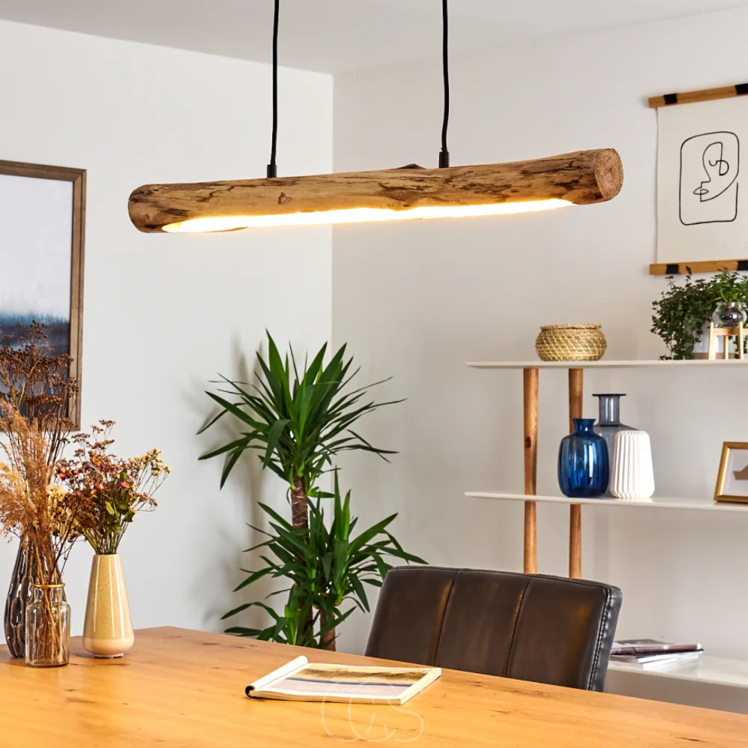 Nievk - Dimmable wooden pendant lamp