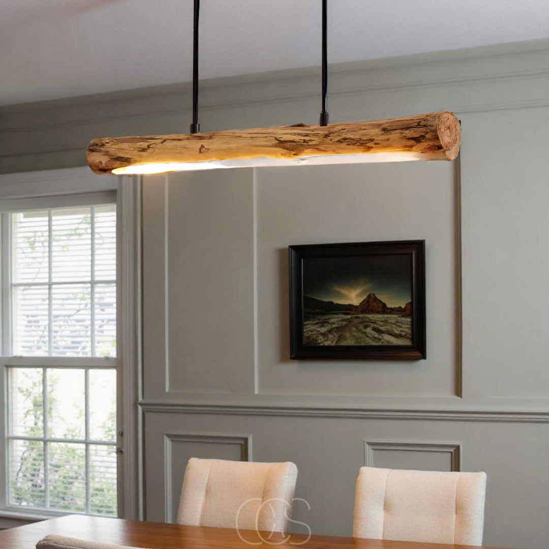Nievk - Dimmable wooden pendant lamp