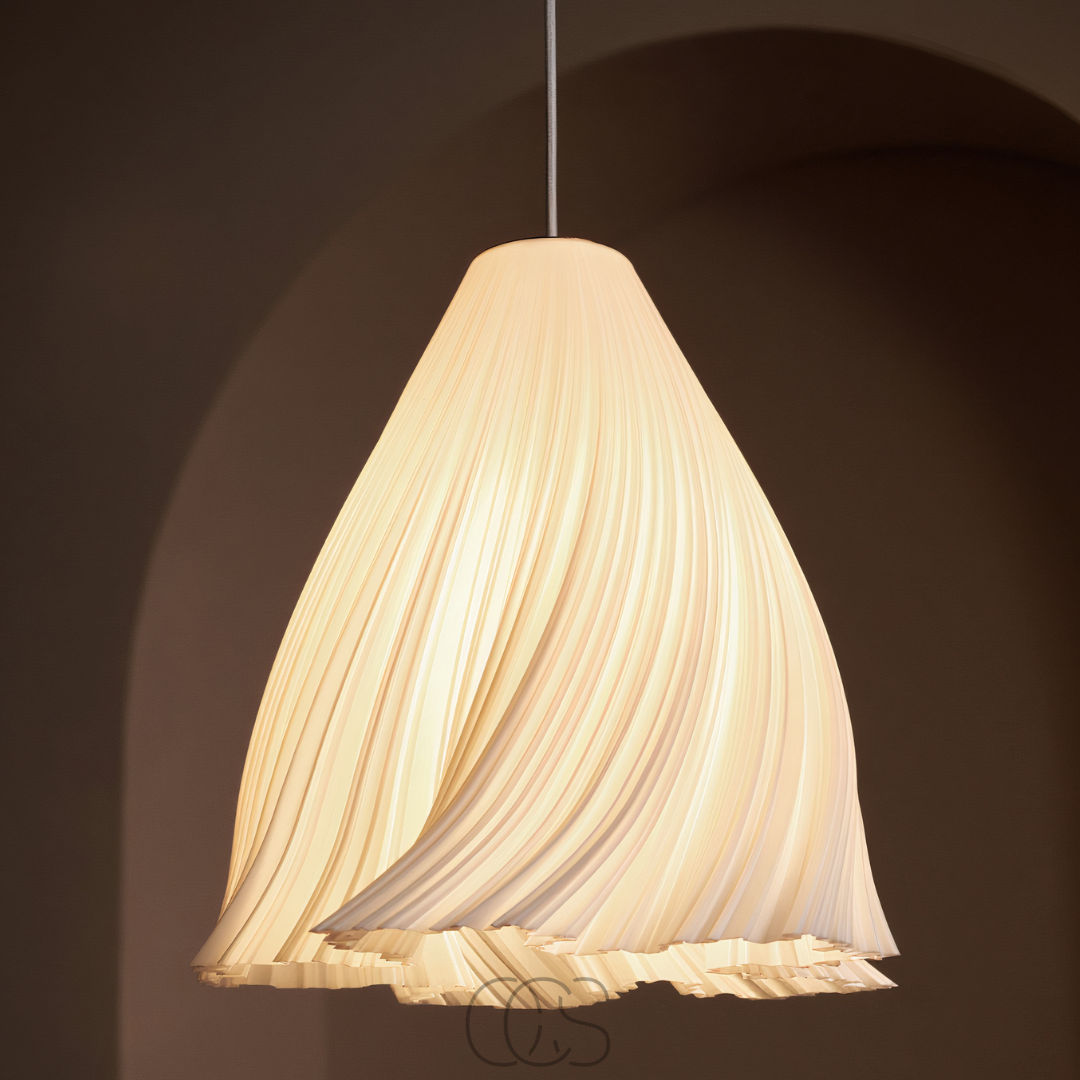 Nievk - Fanning Fabric Ceiling Lamp - Modern Textiles