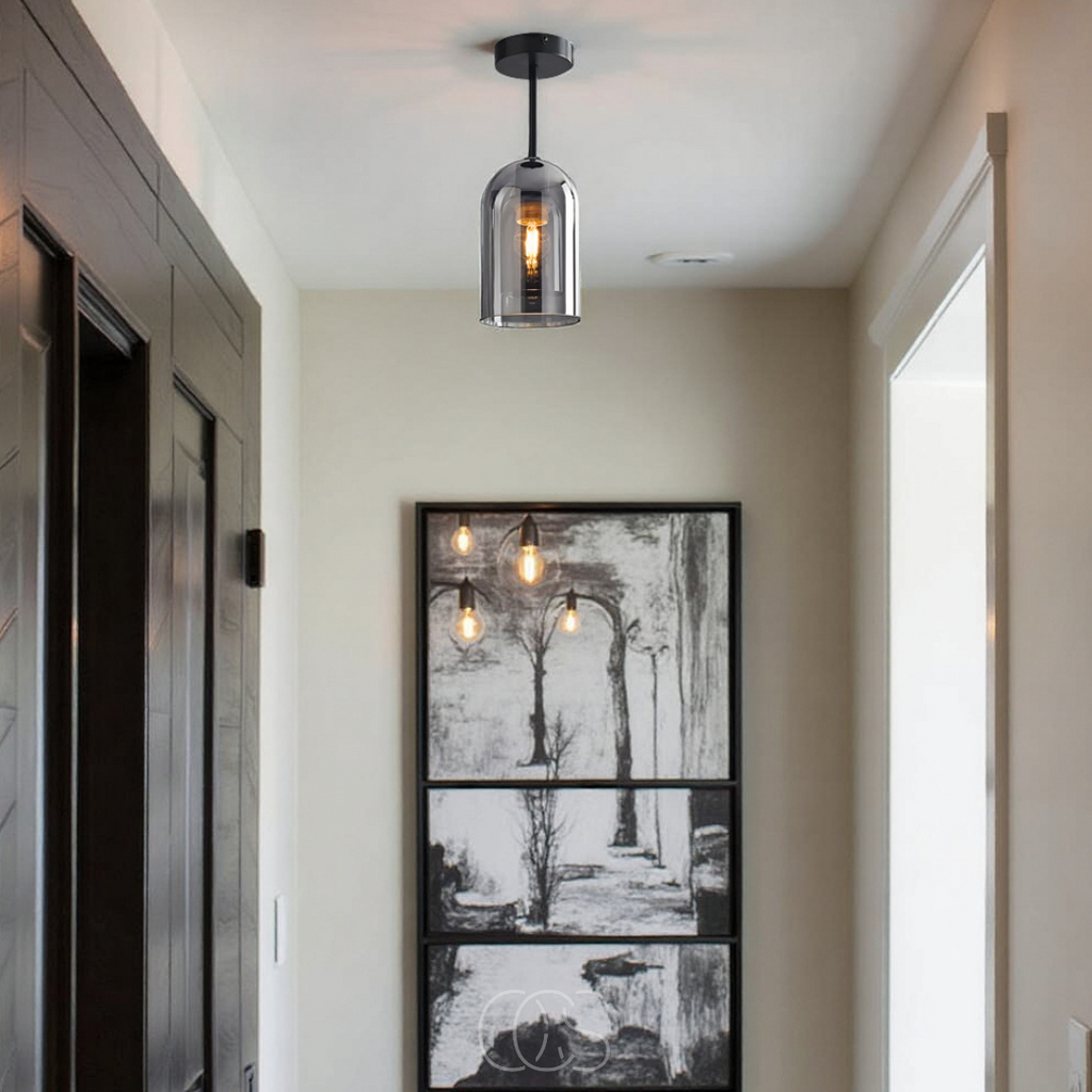 Nievk - Glass Vintage LED ceiling lamp