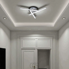 Nievk - LED Ceiling Lamp Triangular - Satin Nickel Design Lamp