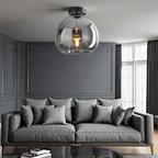 Nievk - LED Glass ceiling lamp - Modern