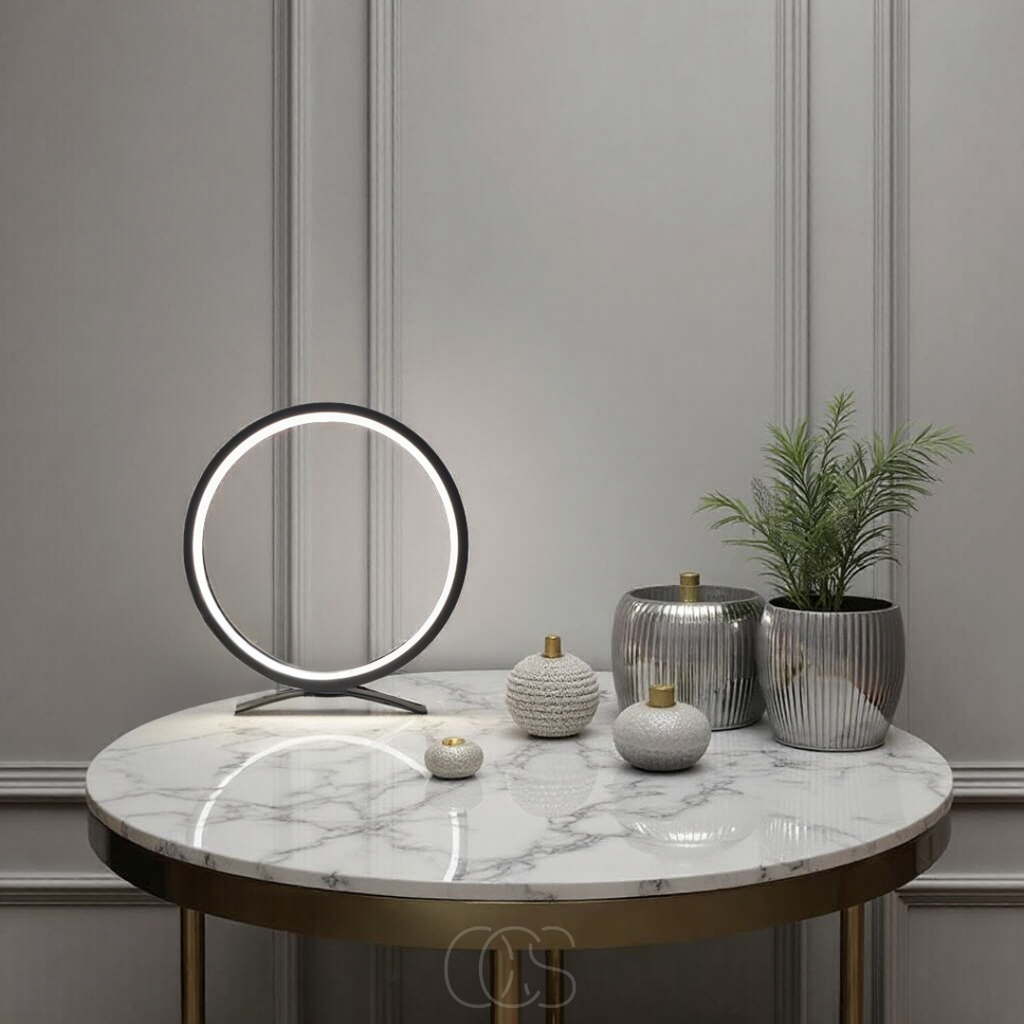 Nievk - LED Ring Table Lamp - Modern Minimalist Design