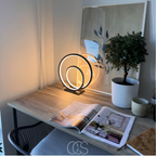 Nievk - LED Table Lamp Double Ring