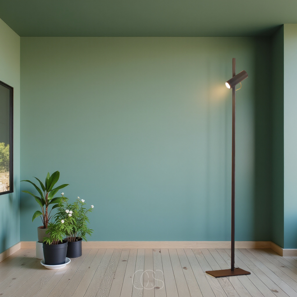 Nievk - LED floor lamp with spotlight - reading lamp