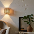 Nievk - Rattan Boho Wall Lamp