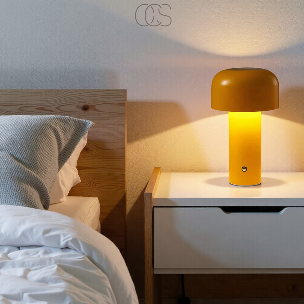 Nievk - Retro Table Lamp – wireless, dimmable & can be placed anywhere