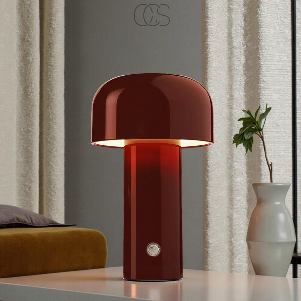Nievk - Retro Table Lamp – wireless, dimmable & can be placed anywhere