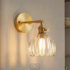 Nievk - Retro Wall Lamp with Glass Tulip Shade
