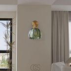 Nievk - Retro Wall Lamp with Glass Tulip Shade
