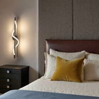 Nievk - Slim LED wall lamp - Black aluminum