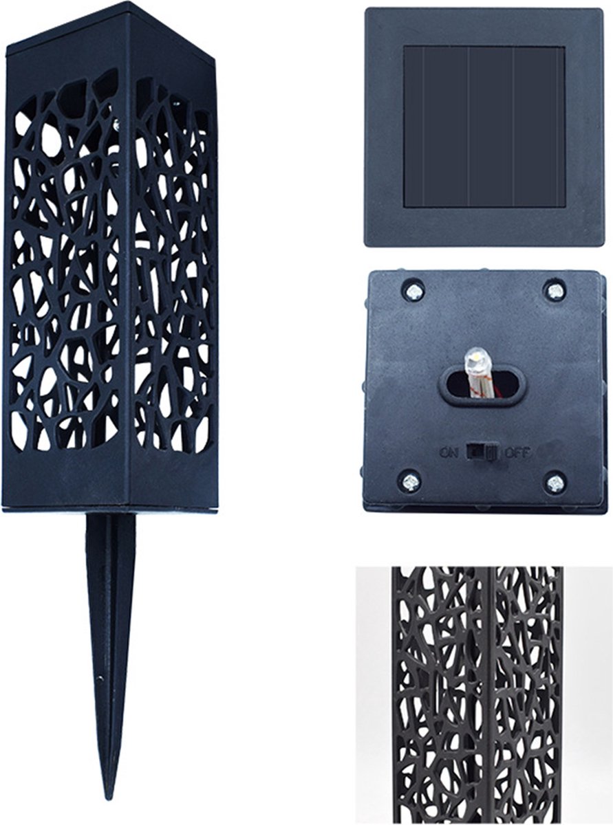 Nievk - Solar Garden Light Pole - Wireless Solar Outdoor Lamp