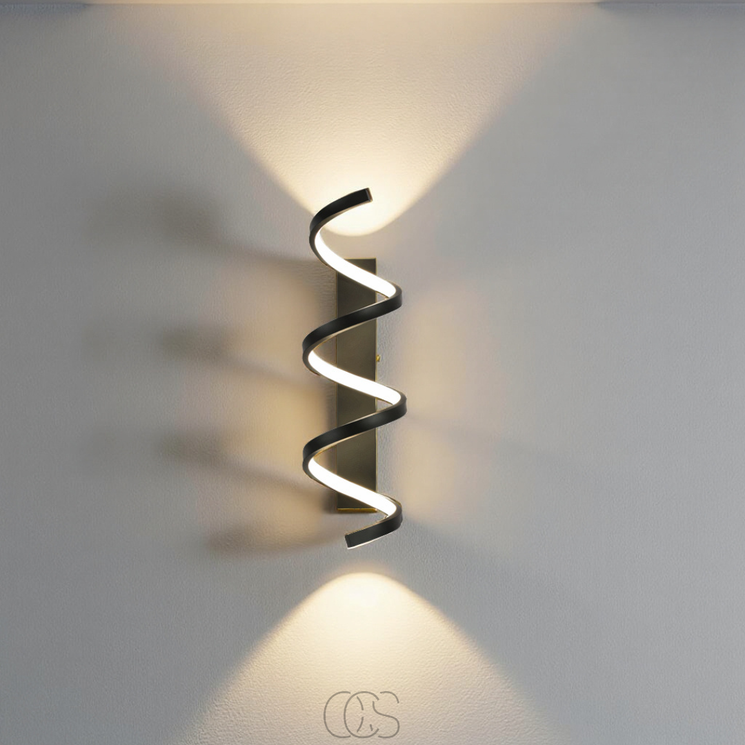 Nievk - Spiral LED wall lamp - Dimmable