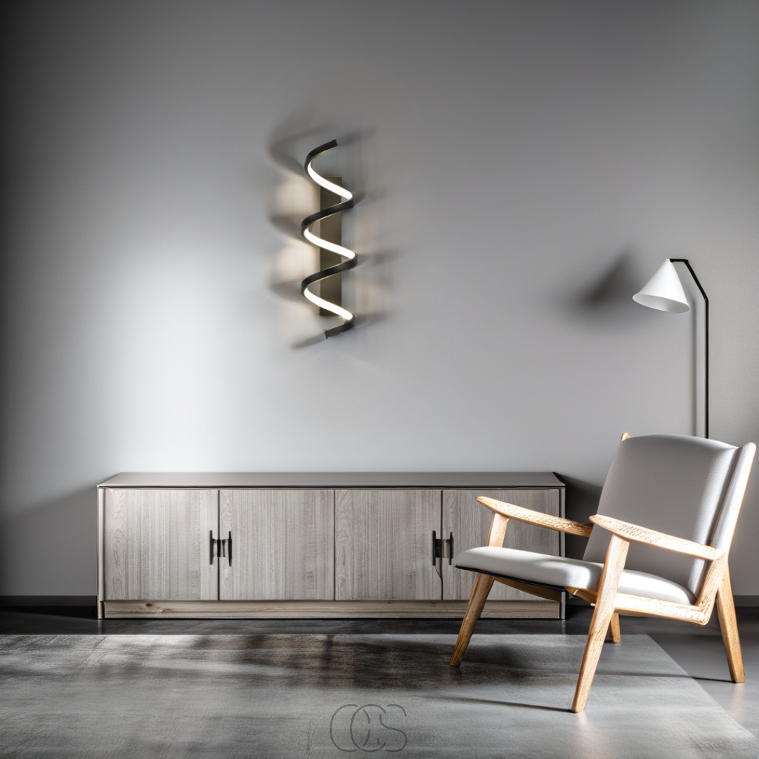 Nievk - Spiral LED wall lamp - Dimmable