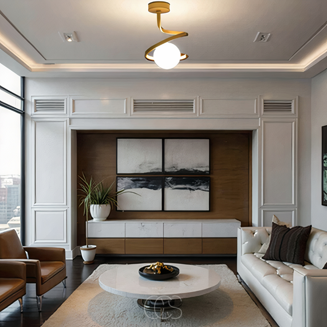 Nievk - Spiral with Ball Ceiling Lamp – luxury in a playful design