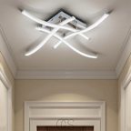 Nievk - Lampada da soffitto LED quadrata