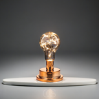 Nievk - Table Lamp with Light Bulb - Vintage Industrial Design