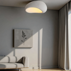 Nievk - Wabi-Sabi Fabric Ceiling Lamp - Polyform & Resin