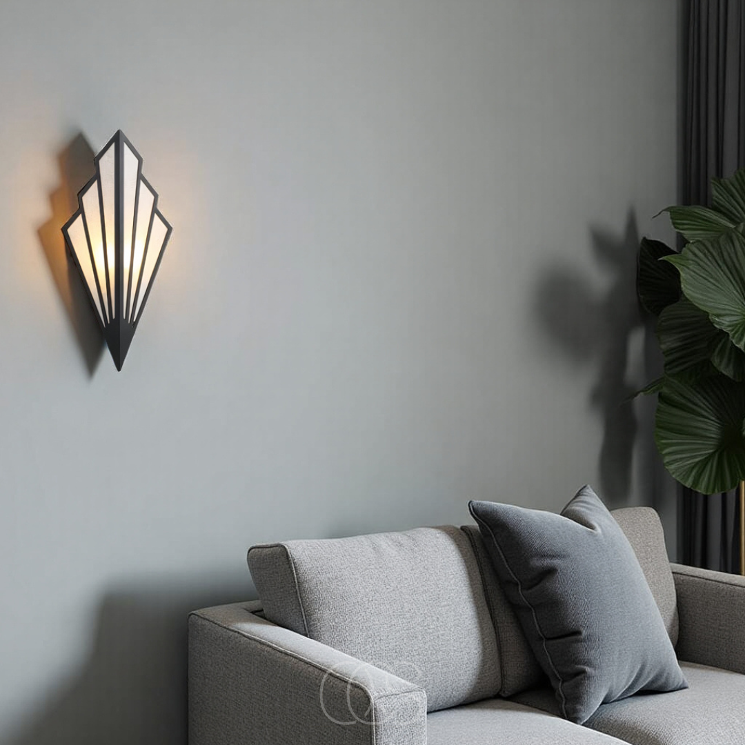 Nievk - Wall lamp with geometric diamond design