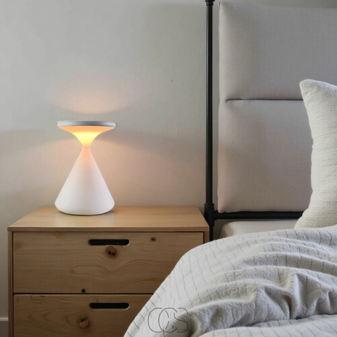 Nievk - Wireless Hourglass table lamp