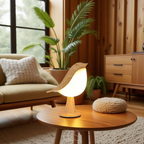 Nievk - Wooden Bird Lamp - Wireless Table Lamp with Warm Light