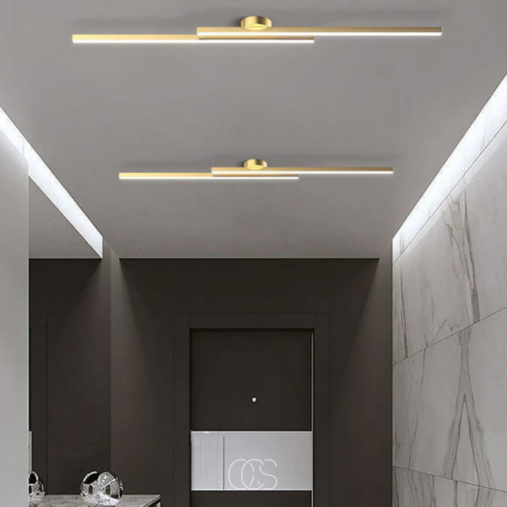 Nievk - modern aluminum ceiling lamp - Sleek ceiling lighting