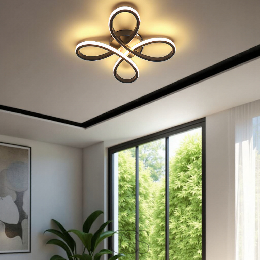 Nievk – Ceiling lamp LED Klaver – Modern design with atmospheric dimming function