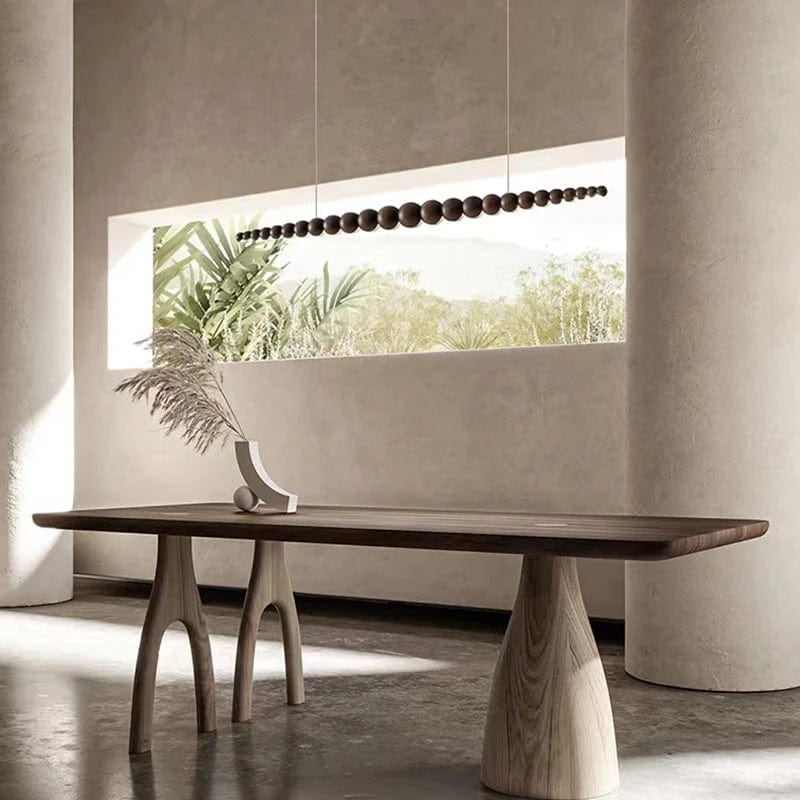 Arborcrest Wood Bead Chandelier