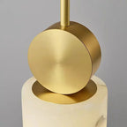 Lunette | Marble and Gold Pendant