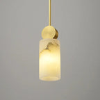 Lunette | Marble and Gold Pendant