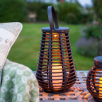 Liora Solar Rattan Teardrop Outdoor Lamp