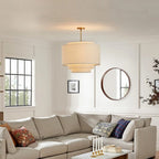 Liora Fabric Pendant Chandelier