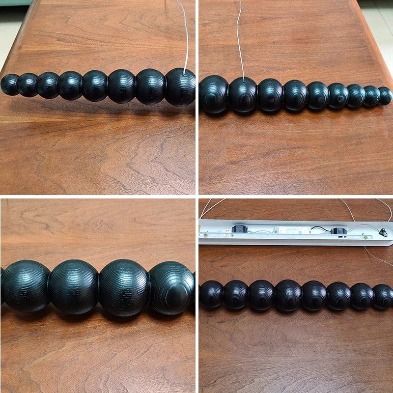 Arborcrest Wood Bead Chandelier